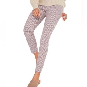 Old Navy Red & Blue Checked Pixi Pants